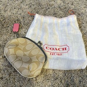 Coach change purse with original dustbag